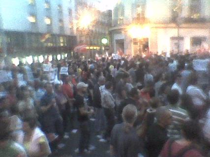 Un poco más adelante en la Calle de Alcalá.