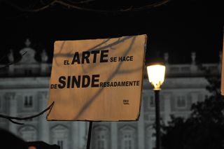 Un cartel con un juego de palabras.