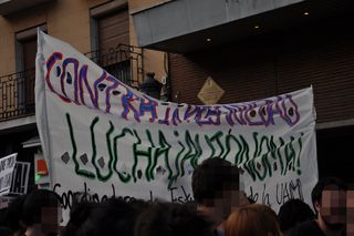 Cartel de la Coordinadora de Estudiantes de la UAM.