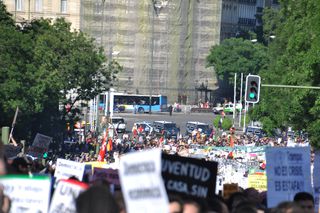Cola de la manifestación.