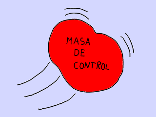 Masa de control.