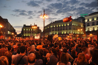 Mitin al final de la manifestación.