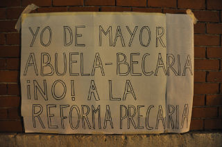 Cartel con un pareado.