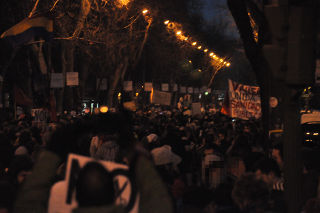 Manifestantes.