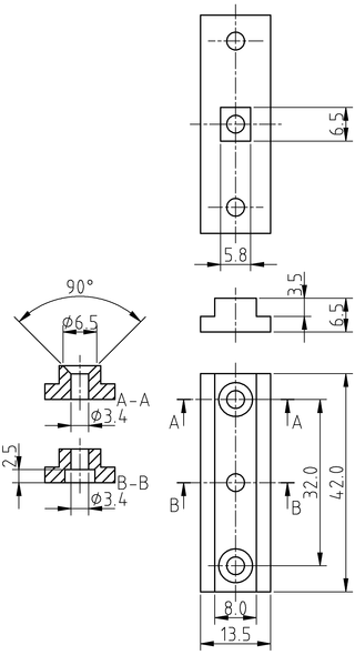 Plano de los soportes.