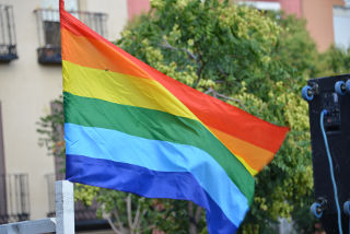 Bandera multicolor.