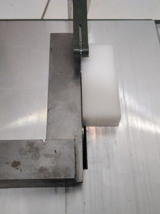 Alineamiento del cuchillo separador.