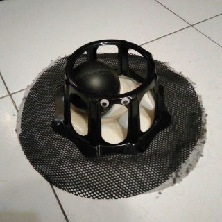 El robot tras limpiar un rato.
