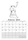 Calendario de febrero.