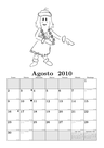 Calendario de agosto.