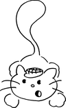 Un gatito dibujado.
