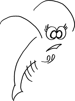 Dibujo de una gamba.