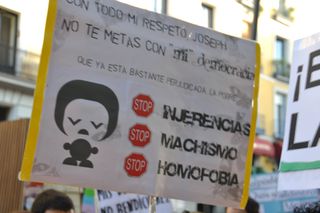 Cartel laicista.