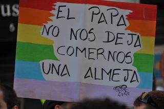 Cartel sobre derechos reproductivos y sexuales.