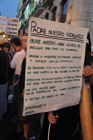 Cartel con una oración.