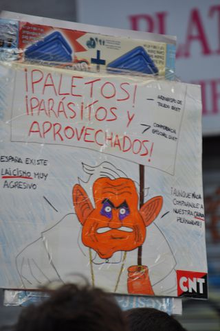 Cartel anticatólico.