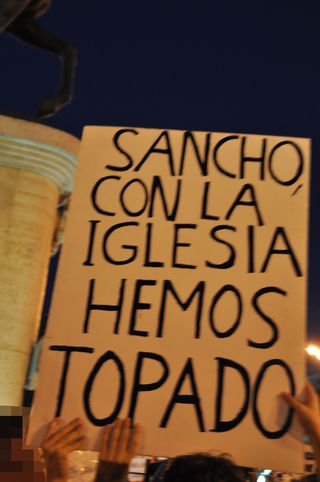 Cartel anticatólico.