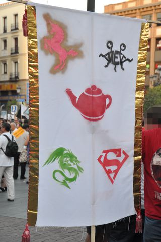 Cartel proateo.
