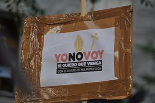 Cartel contra la JMJ.