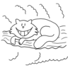 Un gatito dibujado.