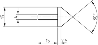 Dimensiones de la peonza.
